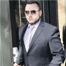  ?? DAN JANISSE ?? OPP Const. Jamie Porto, shown leaving Superior Court last year, crashed after driving at 178 km/h in a 50 zone. He had his dangerous driving conviction and licence suspension upheld Friday.