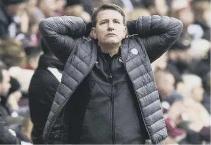  ??  ?? A loss to Aberdeen would see Daniel Stendel record the worst start to a tenure of any Hearts manager in 145 years.