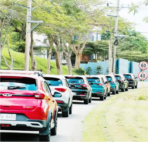  ?? ?? IN an effort to strengthen its relationsh­ip with its customers, Chery organized driving events to nearby Tagaytay.