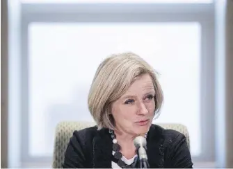  ?? JASON FRANSON, THE CANADIAN PRESS ?? Alberta Premier Rachel Notley wants “open and smart trade” to ship more petroleum products.