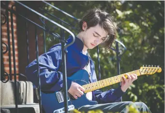  ?? ASHLEY FRASER ?? Patrick Pearson is unsure if he will be attending Ryerson next fall for journalism due to the pandemic. For now, he has a part-time job and is focusing on music. He sings and plays guitar and drums.