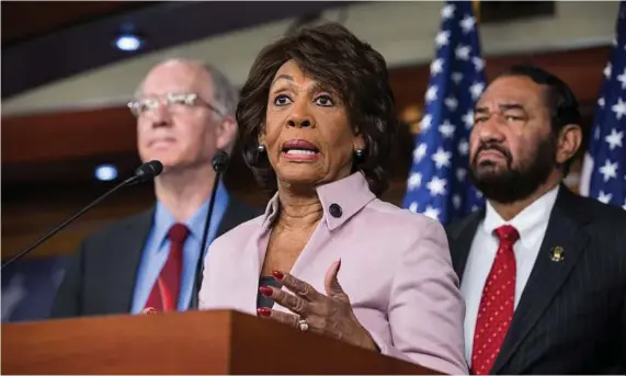  ?? Al Drago / New York Times ?? Bill O’Reilly, the Fox News pundit, apologized for referring to California U.S. Rep. Maxine Waters as wearing a “James Brown wig.”