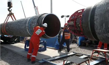  ?? Photograph: Anton Vaganov/Reuters ?? Critics of Nord Stream 2 fear Russia will use the pipeline as a geopolitic­al weapon in Europe amid the global gas crisis.