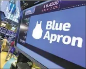  ?? Richard Drew Associated Press ?? MEAL KITS from Blue Apron are now carried by Jet.com. Blue Apron shares rose 11.4% on the news.