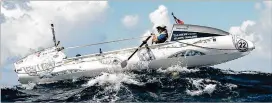  ?? TIM MARTIN & ATLANTIC CAMPAIGNS ?? Tim Crockett, a Special Forces veteran and Royal Marine, traverses the Atlantic in his 1-ton ocean rower, The Kraken. After 63 days at sea, he plans to continue raising money for veteran suicide prevention.