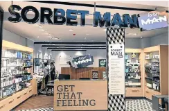  ??  ?? The Sorbet Man concept is being well received in SA.