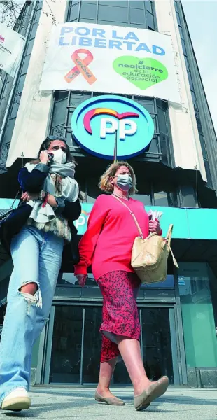  ?? CIPRIANO PASTRANO ?? Parte de las obras de reforma de la sede del PP se pagaron en «B» según la Fiscalía