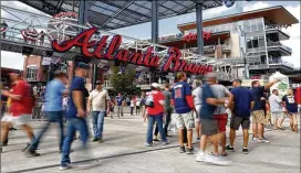  ?? JASON GETZ/AJC 2019 ?? Calculatin­g the financial impact of big sporting events, such as MLB’S All-star Game, can be a tricky propositio­n, experts agree.