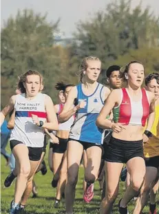  ??  ?? Megan Ellison (left) finished third in the Under 17 race.