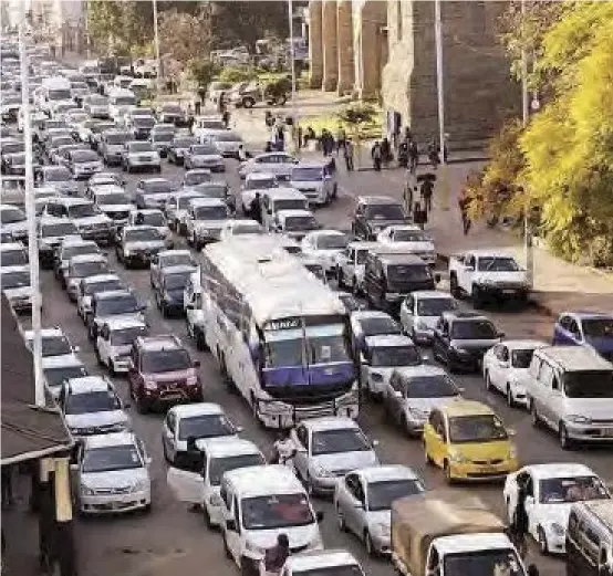  ?? ?? Congestion in Harare has worsened of late, increasing the time devoted to commuting, which diminishes subjective well-being.