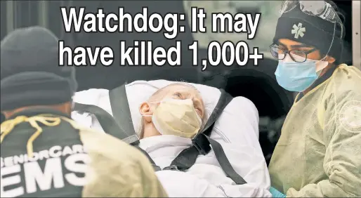  ??  ?? SHOCK: An analysis by the nonprofit Empire Center for Public Policy tied nursing-home COVID-19 deaths to the state’s “take them all” directive.