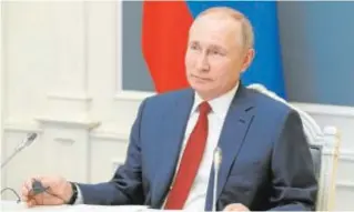  ?? REUTERS ?? El presidente ruso, Vladímir Putin, durante un consejo de ministros