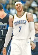  ??  ?? Carmelo Anthony, ex de los Knicks