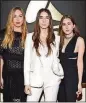  ?? LARRY BUSACCA/GETTY IMAGES ?? Este Haim (from left), Danielle Haim and Alana Haim of Haim are part of a new Hanukkah album.