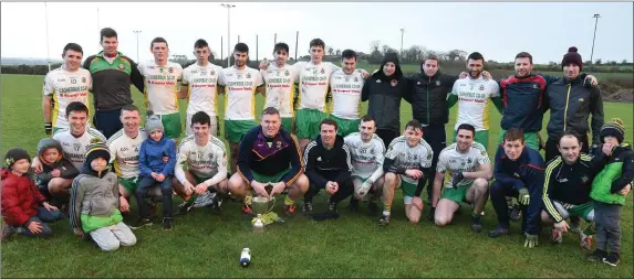  ??  ?? Boherbue regained the County Junior A Football League title following a victory over St. Michaels