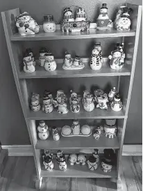  ??  ?? Della Toope currently has more than 500 sets of salt and pepper shakers.