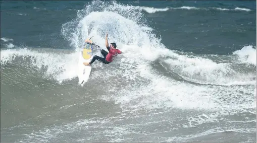  ?? WSL/CESTARI ?? REAL DEAL: Joel Parkinson was on fire at the Rip Curl Bells Beach in Australia this week.