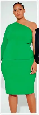  ?? ?? EXPANDING RANGE: Victoria Beckham, right, now offers plus-size clothing, modelled above and left