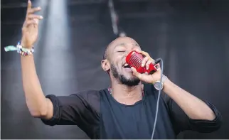  ?? T I M S NOW/ E V E N KO ?? Yasiin Bey ( a. k. a. Mos Def) was at Osheaga last weekend. “We try to have a good hip- hop offering each day ( at the festival),” said a spokeswoma­n for promoter Evenko, adding that fans demand as much.