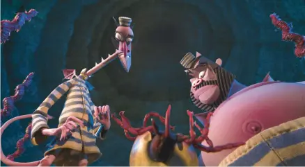  ?? NETFLIX ?? Wendell, left, voiced by Keegan-Michael Key, and Wild, voiced by Jordan Peele, in Henry Selick’s stop-motion animation film “Wendell & Wild.”