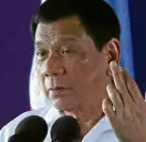  ??  ?? President Duterte