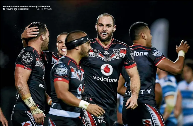  ??  ?? Former captain Simon Mannering is an option to resume the leadership.
