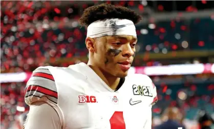  ??  ?? Justin Fields had two standout years as Ohio State’s starter. Photograph: Mark J Rebilas/USA Today Sports