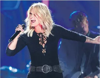  ?? — THE ASSOCIATED PRESS FILES ?? Singer Miranda Lambert could win her eighth straight Academy of Country Music female vocalist of the year award in April.