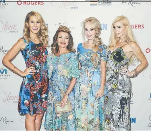  ??  ?? Dina Pugliese, Vonna Bitove, Suzanne Rogers and Sylvia Mantella
attend the Haute Health Event