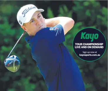  ??  ?? ADVANTAGE: Justin Thomas plays a shot during a practice round prior to the Tour Championsh­ip