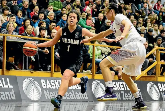  ?? NZ BASKETBALL ?? Basketball has arrived with upand-coming stars of the court such as 15-year-old Charlisse LegerWalke­r.