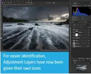  ?? ?? For easier identifica­tion, Adjustment Layers have now been given their own icons
