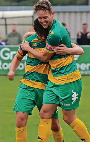  ??  ?? ● Ryan Brooke, left, with Iwan Murray