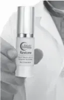  ??  ?? Revolution­ary new anti-aging filler without the injection hits the market.