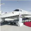  ??  ?? An Embraer Legacy 650E on show in Dubai this month