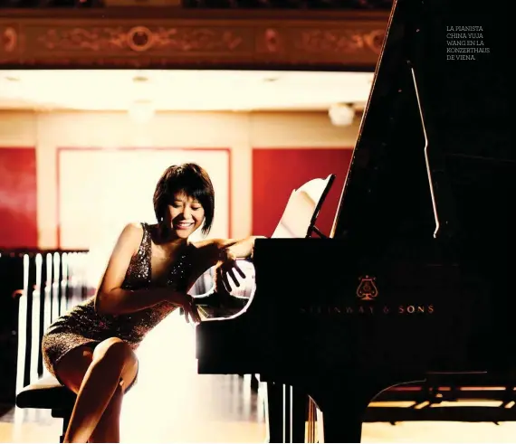  ?? ?? LA PIANISTA CHINA YUJA WANG EN LA KONZERTHAU­S DE VIENA.
“Me parecen estúpidos los intentos de cancelació­n a compositor­es rusos. Su música nos ayuda a sobrelleva­r el presente”