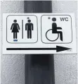  ?? FOTO: LEAH BILLMANN ?? Neben der „ Netten Toilette“auf der Veitsburg gibt es in Ravensburg noch fünf weitere öffentlich­e Toiletten.