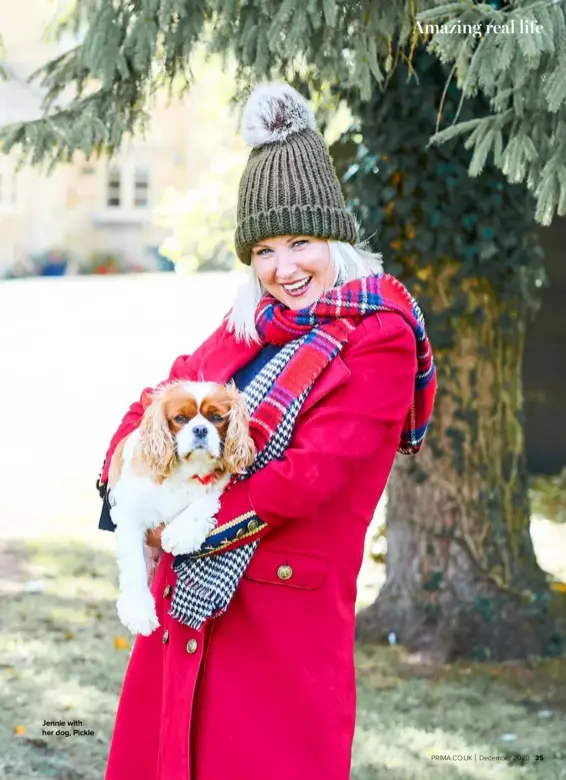  ??  ?? Jennie with her dog, Pickle