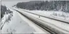  ?? Ministry of Transporta­tion ?? About one of every 10 vehicles driven on Highway 97 C had worn-out winter tires or no winter tires at all, police found.