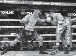  ?? ED MULHOLLAND Matchroom. ?? Juan Francisco Estrada’s narrow split-decision victory against Roman ‘Chocolatit­o’ Gonzalez capped an entertaini­ng fight.