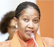  ?? | RYAN BROWN ?? Phumzile Mlambo-Ngcuka, the executive director of UN Women, highlights the ‘catastroph­ic impact of Covid-19 on women’ across the globe.