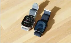  ?? Photograph: Samuel Gibbs/The Guardian ?? The Series 9 and Ultra 2 offer small but meaningful updates to screen, chip and operation, building on the revamped watchOS 10 software released in September.