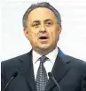  ??  ?? NO PROBLEM Vitaly Mutko