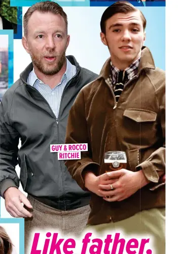  ??  ?? GUY & ROCCO RITCHIE