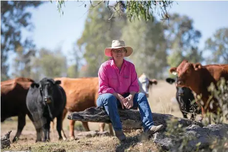  ?? PHOTO: DAVID KELLY ?? IMPORTANT ROLE: Georgie Somerset, a Queensland beef producer and rural leader, is the new AgForce general president.