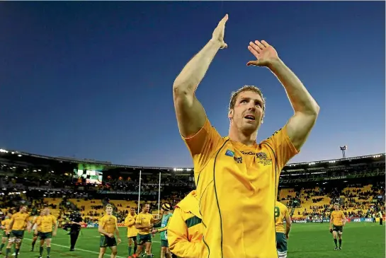  ?? PHOTO: REUTERS ?? Wallabies lock Dan Vickerman, pictured in 2011, died on Saturday night, leaving behind a wife and two young boys.