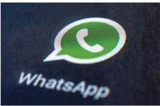  ?? FOTO: ANDREA WARNECKE/DPA ?? Nutzer des Dienstes Whatsapp sollten wegen einer Sicherheit­slücke dringend die neueste Version der App installier­en.