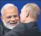  ?? AP FILE ?? ▪ President Putin with Prime Minister Modi.