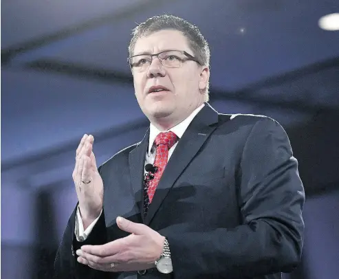  ?? JUSTIN TANG / THE CANADIAN PRESS ?? Saskatchew­an Premier Scott Moe is leading the crusade for the “haves” in the debate over equalizati­on.