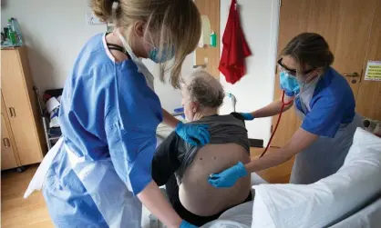  ?? Photograph: Murdo MacLeod/The Guardian ?? ‘We must avoid a two-tier healthcare system, one where coronaviru­s patients are rightly given rehabilita­tion but those struggling in the aftermath of other viruses aren’t.’ A Covid-19 patient in Edinburgh’s Western General hospital.